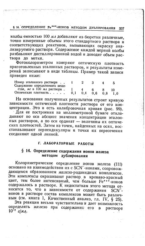 Альтернативы тригонометрии в определении содержания ионов металла