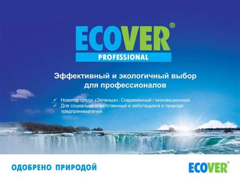 Безопасность использования Ecover professional