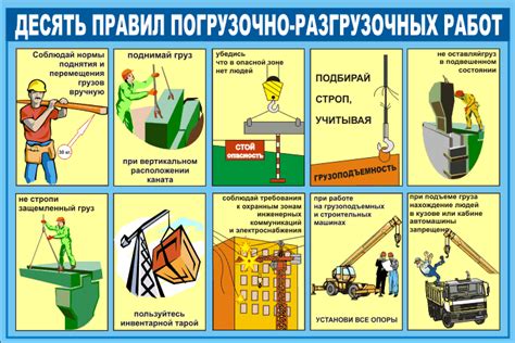 Безопасность при использовании приспособления для погрузки