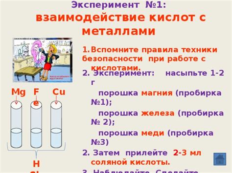 Важность выбора соляной кислоты при работе с металлами