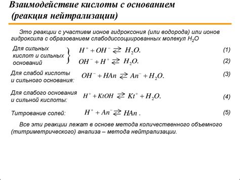 Важность металл-кислотной реакции нейтрализации в промышленности