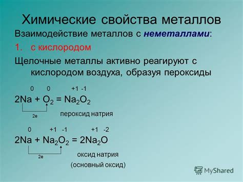 Взаимодействие металлов с неметаллами: образование химических соединений