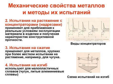 Взаимосвязь механических свойств металлов и их применение