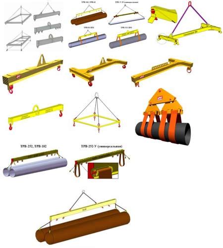 Виды грузоподъемных траверс для металла