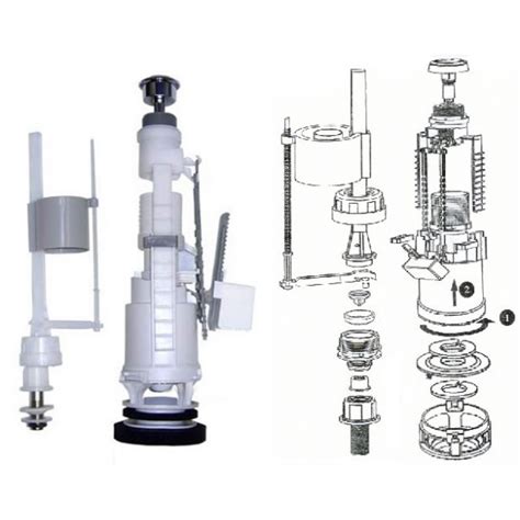 Виды запчастей для запорной арматуры унитаза