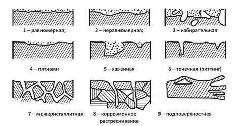 Виды коррозии