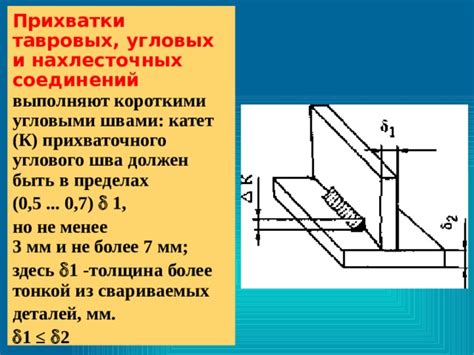 Виды прихваток металла