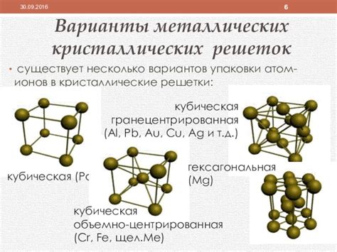 Влияние металлических ионов