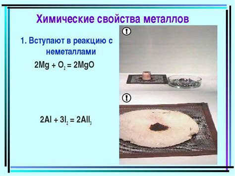 Влияние повышения температуры на реакцию щелочных металлов с неметаллами