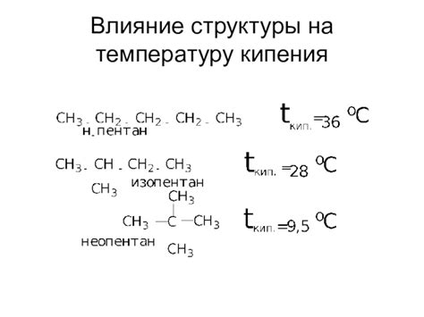 Влияние примесей на температуру кипения металла