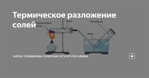 Влияние температуры на разложение солей