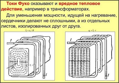 Влияние токов Фуко на нагрев металла