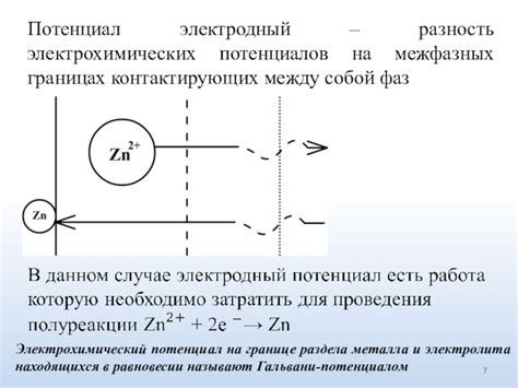 Влияние электрохимических потенциалов на реакции