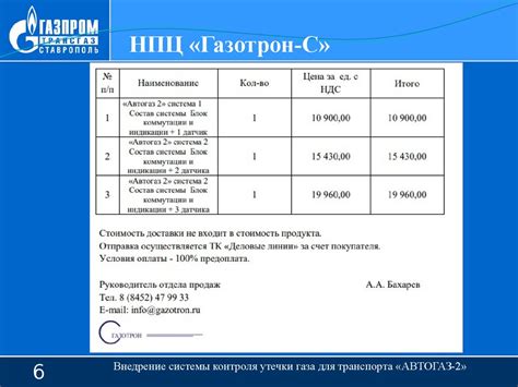 Внедрение системы контроля разливов