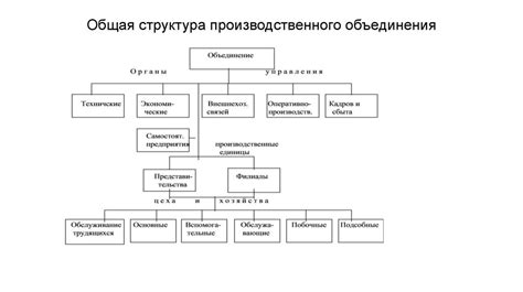 Внутренняя структура производственного объединения