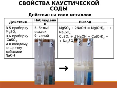 Воздействие каустической соды на железо