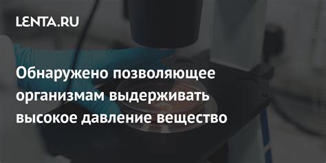 Возможность выдерживать высокое давление