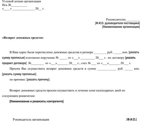 Возможность отказа и возврата средств