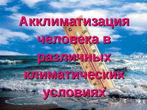 Возможность применения в различных климатических условиях