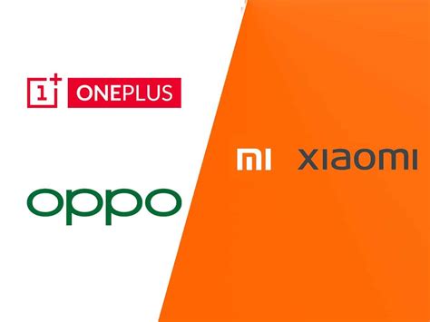 Возрастающая популярность: Xiaomi, OnePlus, Oppo