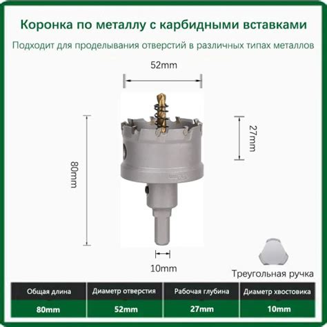 Выбор и применение коронки по металлу 52мм