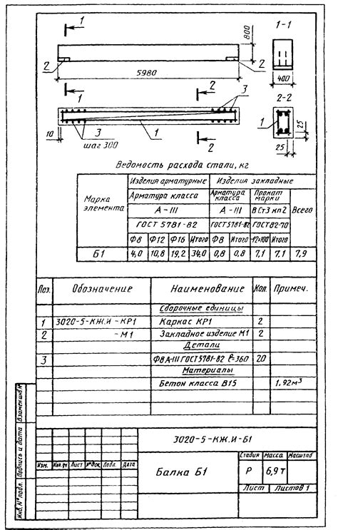 Выбор и расстановка арматурных элементов