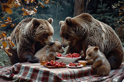 Выбор корма для медведей