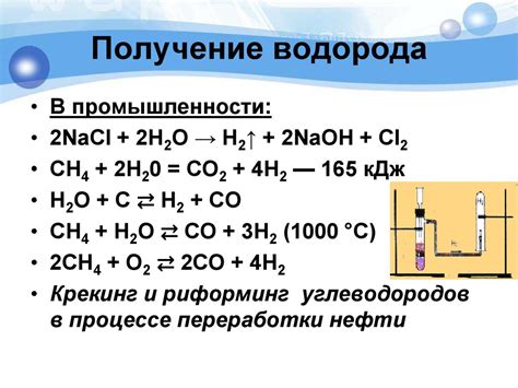 Выделение водорода