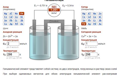 Гальваническая пара алюминия и ее свойства