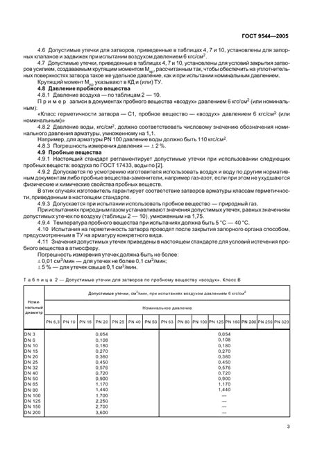 Гаст классы герметичности затворов запорной арматуры: основные характеристики