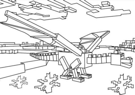 Где можно найти и загрузить раскраску Майнкрафт: дракон Края
