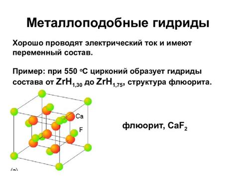 Гидриды: определение и свойства