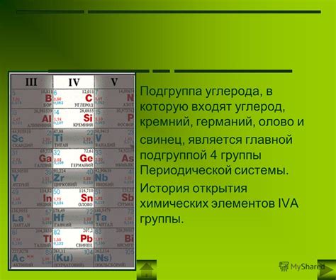 Группа 14: углерод, кремний, германий