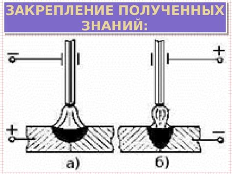 Диаметр электрода и форма сварочной дуги