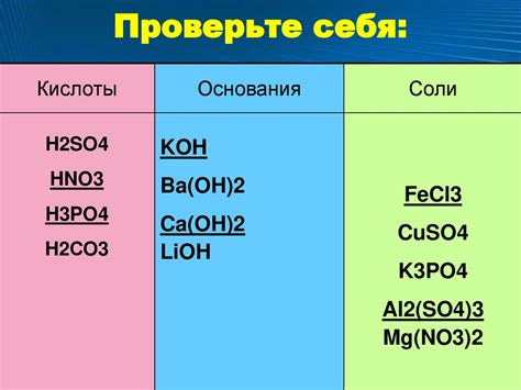 Диссоциация кислот: разделение ионов на металлы