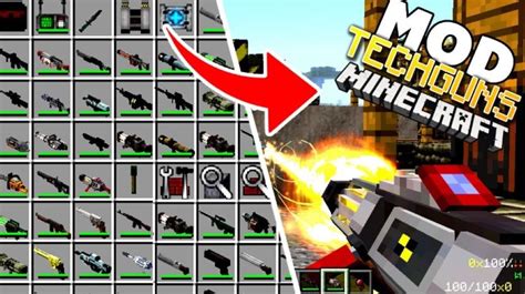 Добавление новых оружий в Minecraft с Tech Guns модом