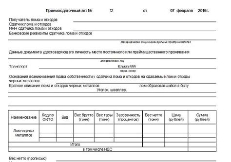 Документы, необходимые для сдачи металлолома в Калужской области