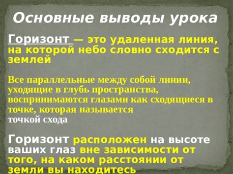 Завершение урока: основные выводы