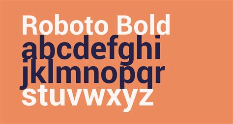 Загрузка шрифта Roboto bold