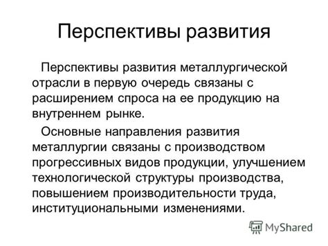 Значение и перспективы развития металлургической отрасли в России