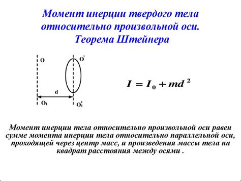 Значение моментов инерции