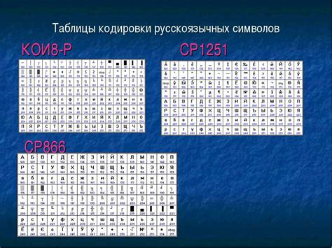 Значение символов в таблице условных обозначений