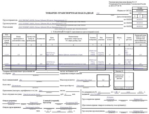 Значение товарно транспортной накладной в вывозе металлолома