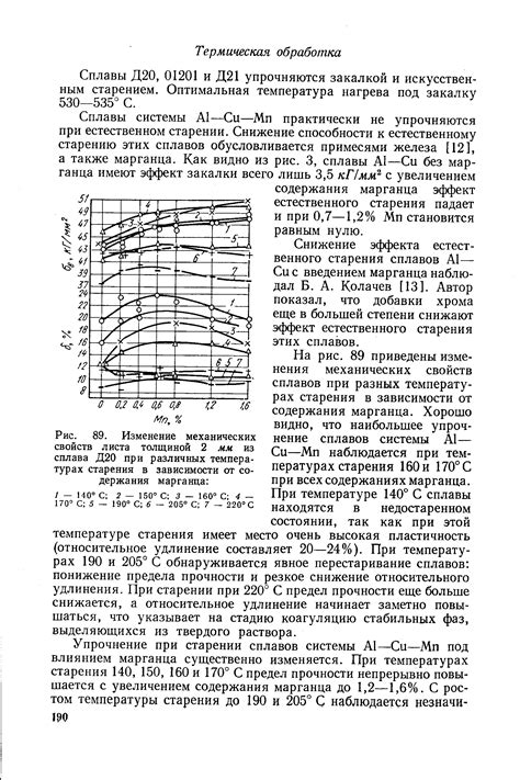 Изменение механических свойств металла при различных температурах