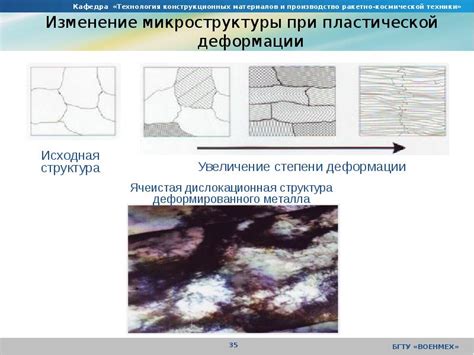 Изменение микроструктуры металлов после холодной деформации