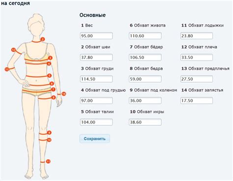 Измерение тела игрока