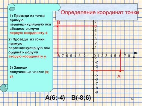 Изучение координатной системы