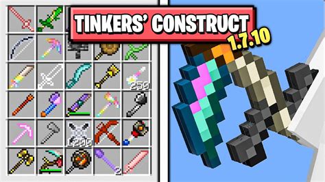 Изучение молота в Майнкрафт Tinkers' Construct