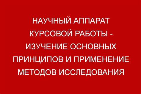 Изучение основных принципов и правил