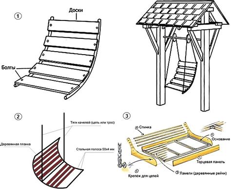 Инструкция по созданию качелей из металла на даче